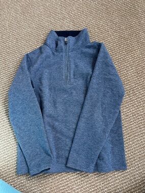 Boys JCrew Half-Zip Pullover Sweater - Blue